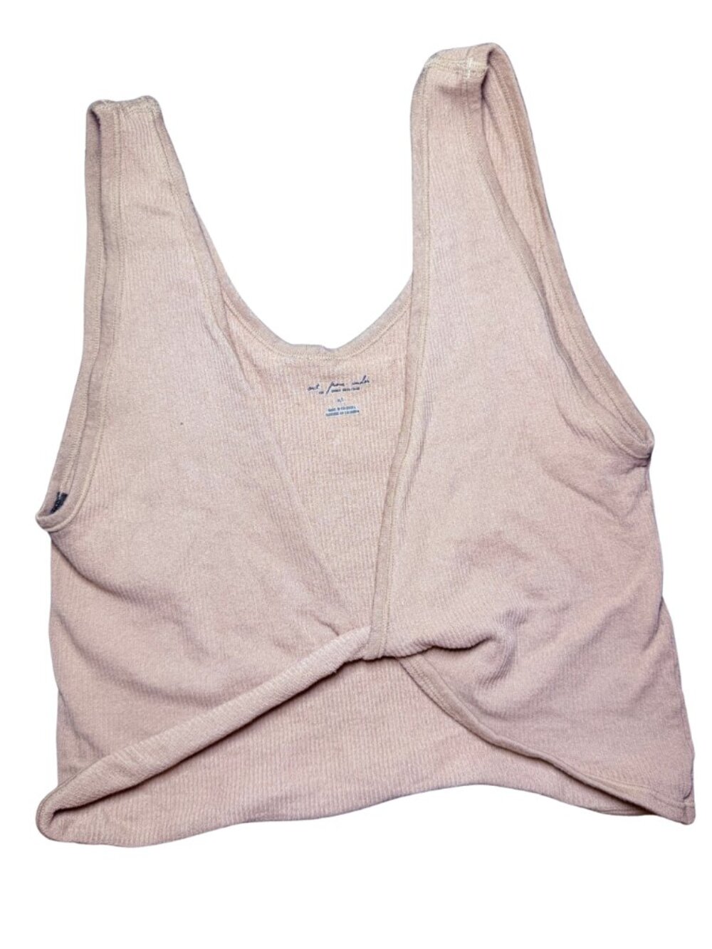 Urban Outfitters Tops | Uo Out From Under Crop Reversible Brown Taupe Tank Top